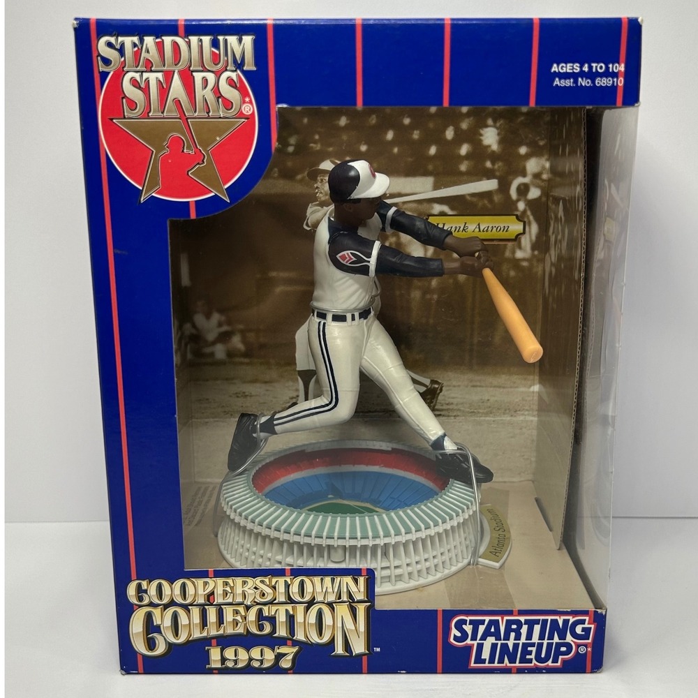 Hank Aaron Starting Lineup Stadium Stars Cooperstown Collection 1997 Kenner